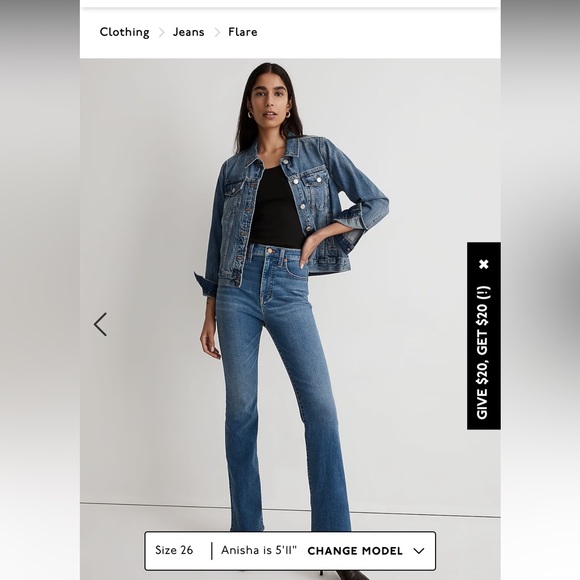 Madewell Denim - NWOT Madewell Skinny Flare Jeans in Elevere Wash